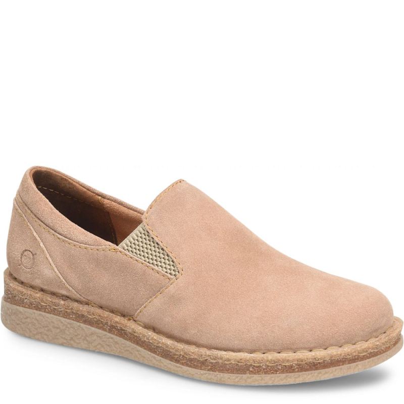 Born Women's Palma Slip-Ons & Lace-Ups - Natural Sand Suede (Tan