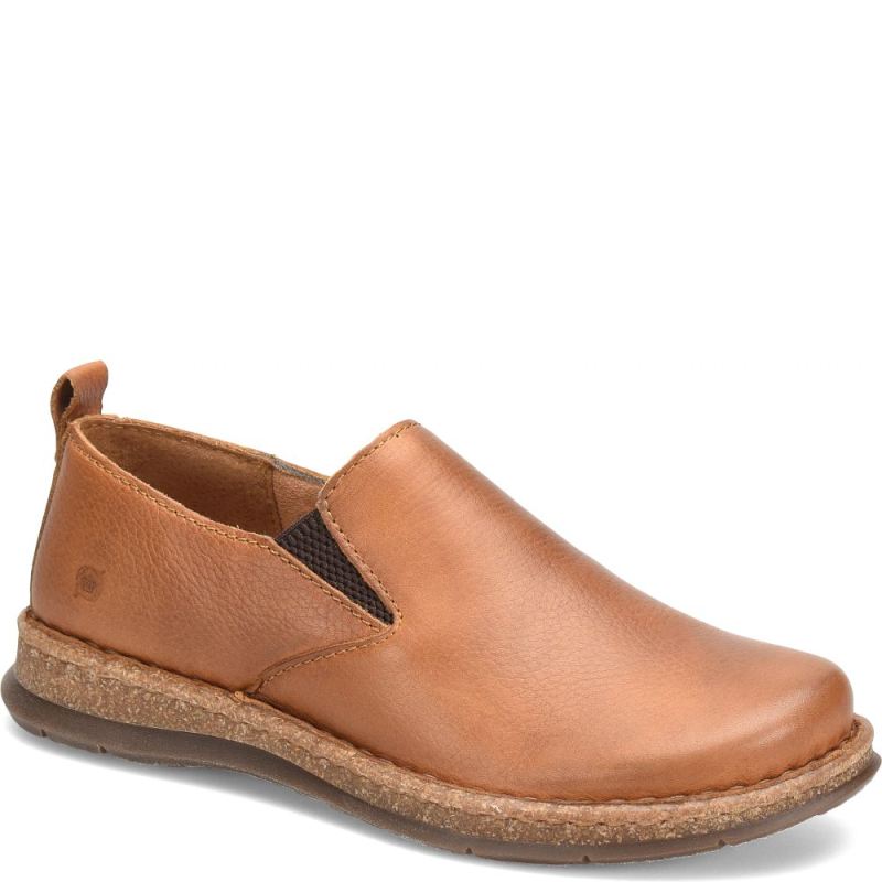 Born Men's Bryson Slip-Ons & Lace-Ups - Saddle (Tan)