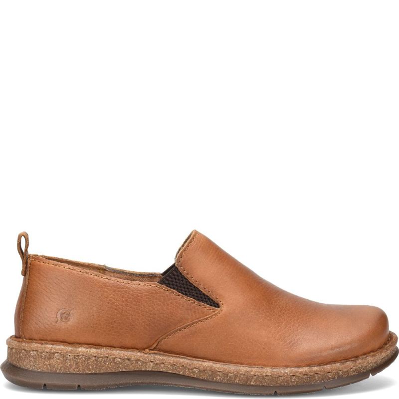 Born Men's Bryson Slip-Ons & Lace-Ups - Saddle (Tan)