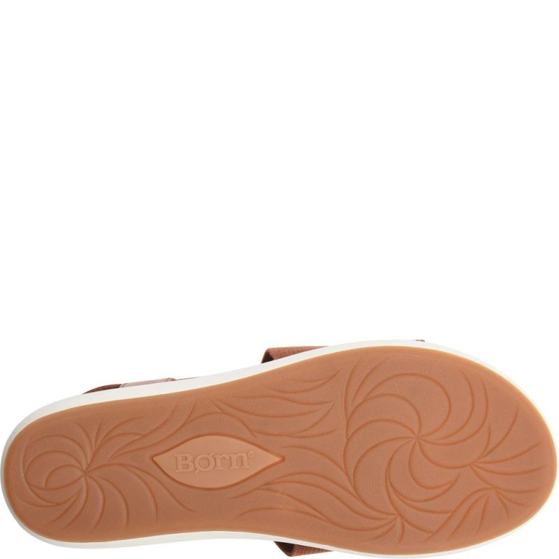 Born Women's Jayla Sandals - Cognac Brown Combo (Brown)