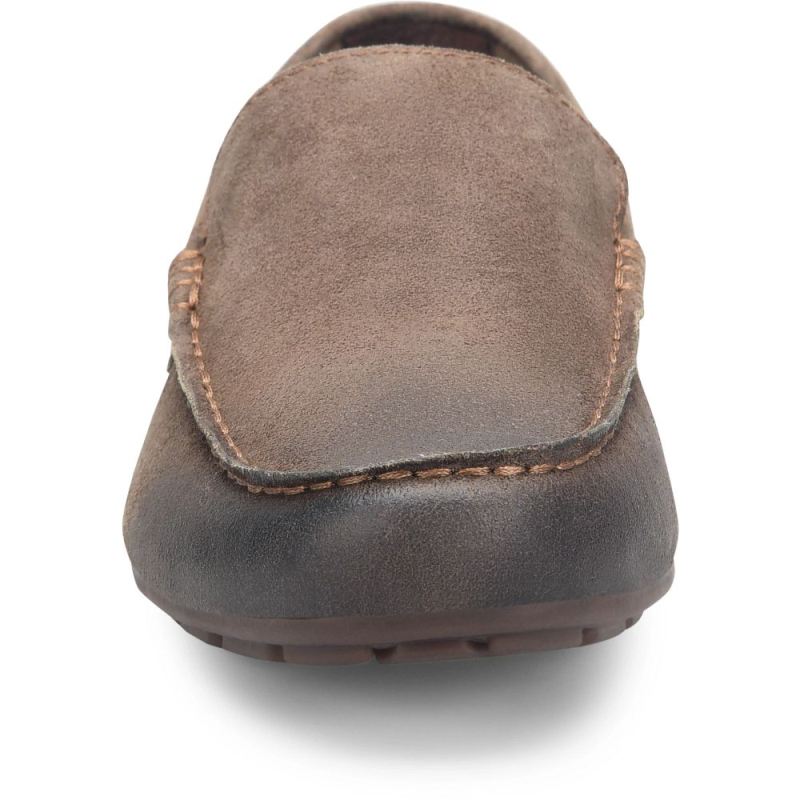 Born Men's Allan Slip-Ons & Lace-Ups - Taupe Mud Distressed (Bro