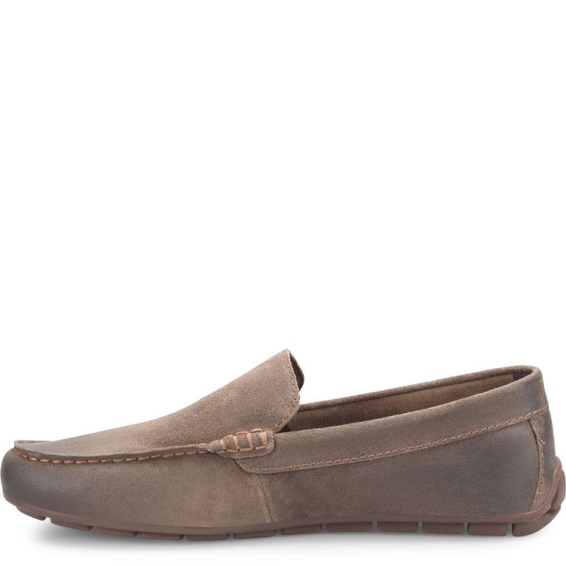 Born Men's Allan Slip-Ons & Lace-Ups - Taupe Mud Distressed (Bro