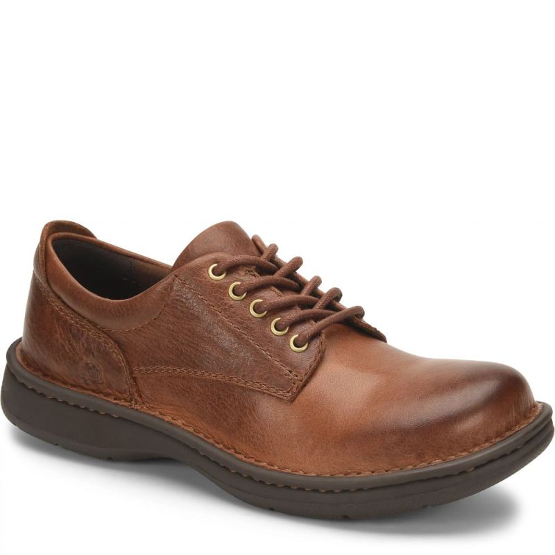 Born Men's Hutchins III Slip-Ons & Lace-Ups - Dark Tan Whiskey (