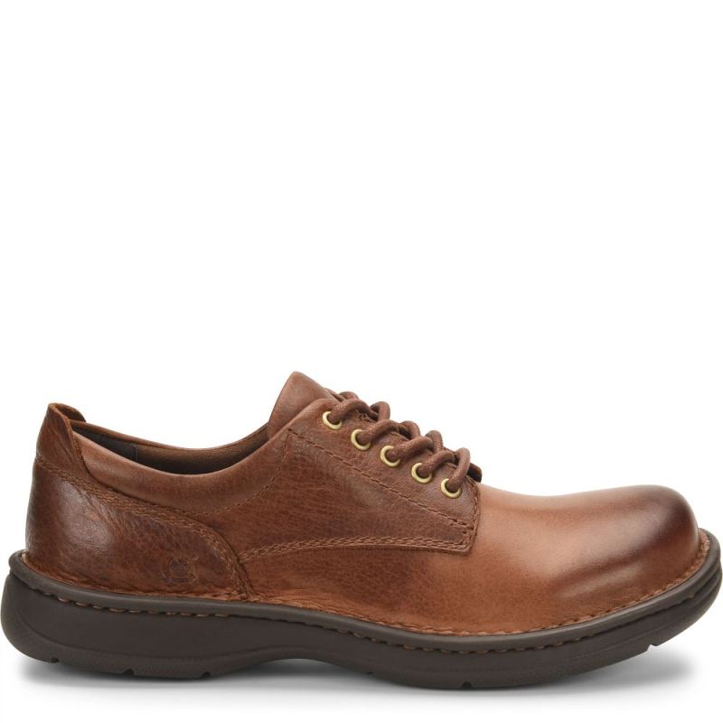 Born Men's Hutchins III Slip-Ons & Lace-Ups - Dark Tan Whiskey (