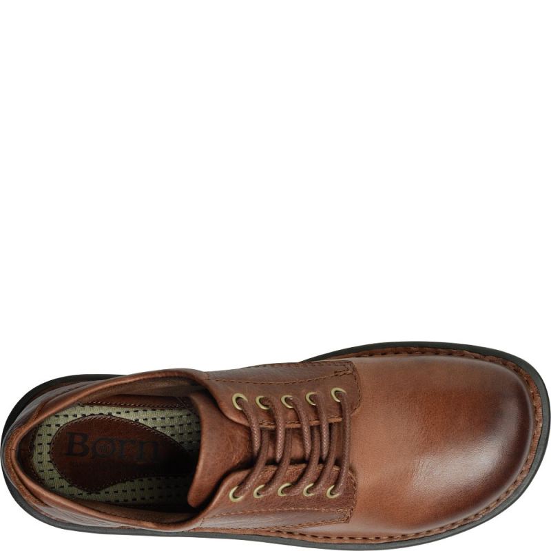 Born Men's Hutchins III Slip-Ons & Lace-Ups - Dark Tan Whiskey (