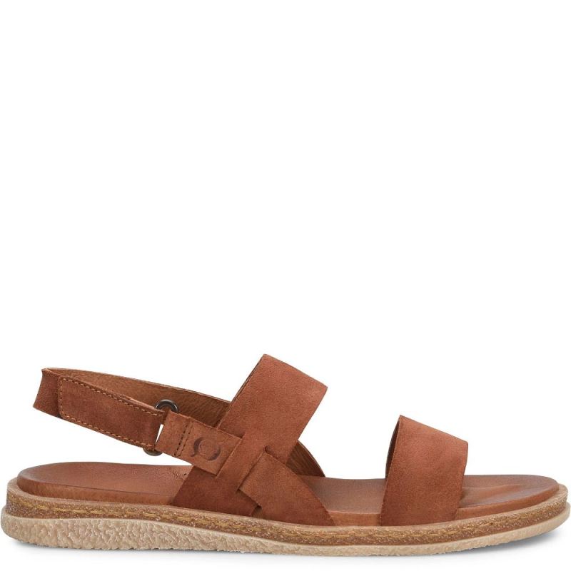 Born Women's Cadyn Sandals - Cognac Suede (Brown)