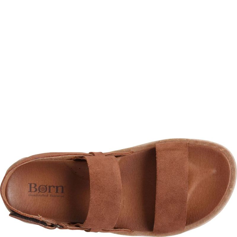 Born Women's Cadyn Sandals - Cognac Suede (Brown)