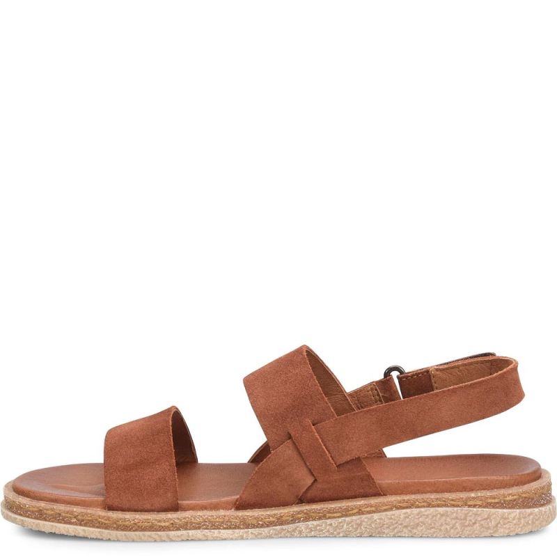 Born Women's Cadyn Sandals - Cognac Suede (Brown)