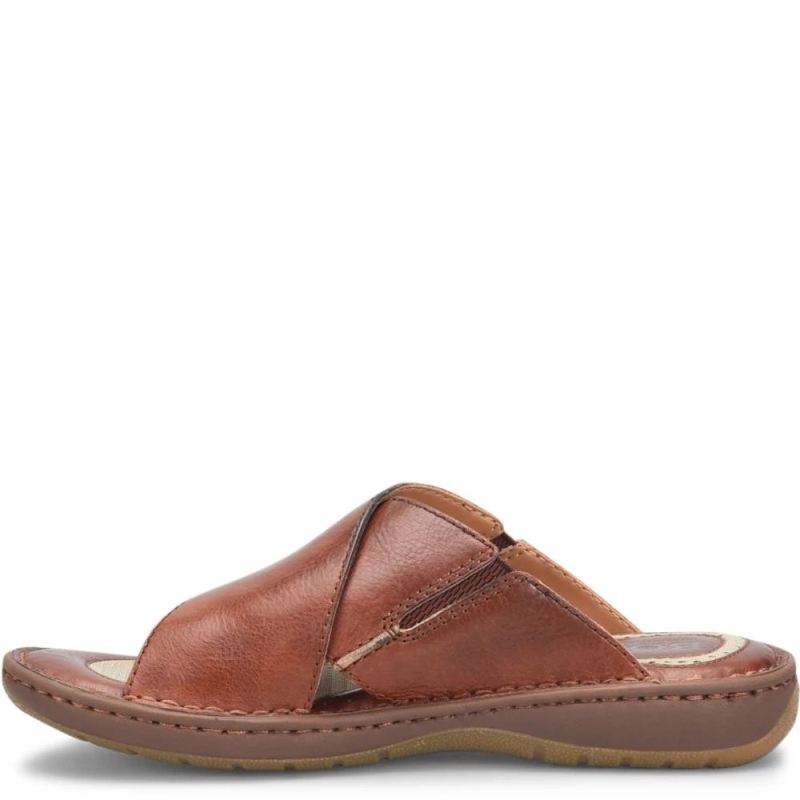 Born Men's Marco Sandals - Dark Tan Bourbon (Brown)