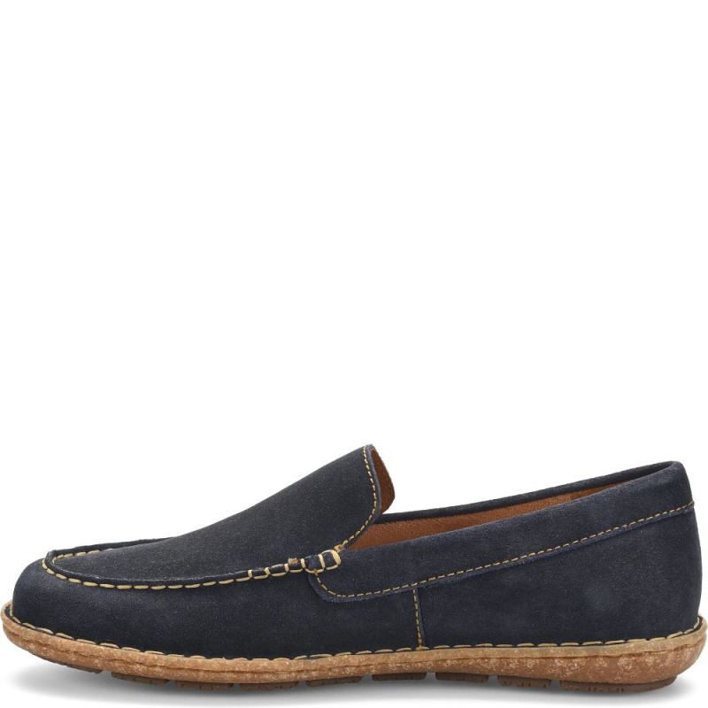 Born Men's Naldo Slip-Ons & Lace-Ups - Navy Distressed Nubuck (B