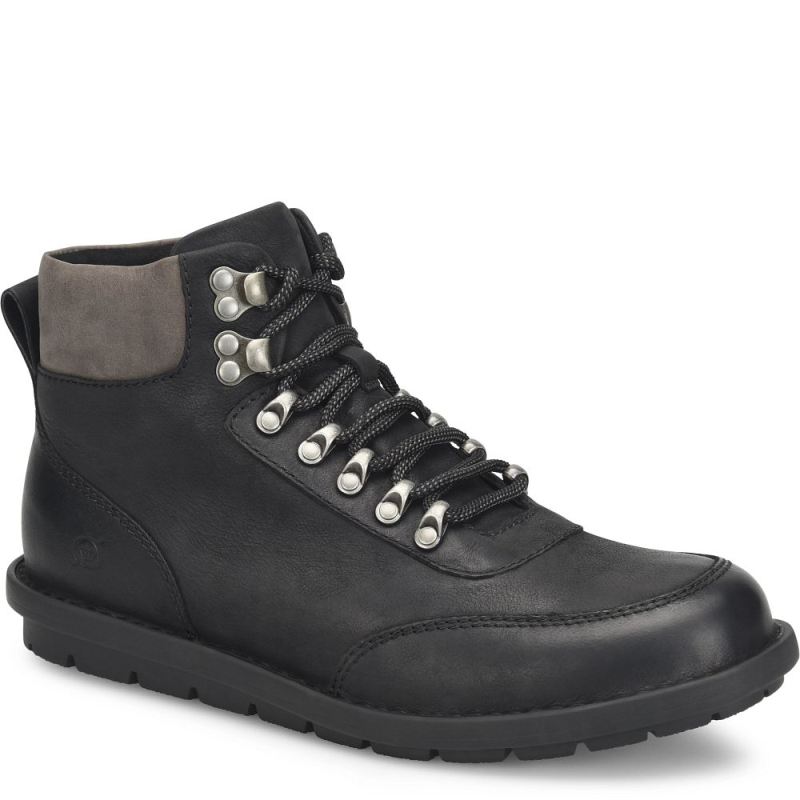 Born Men's Scout Boots - Black with grey (Black)