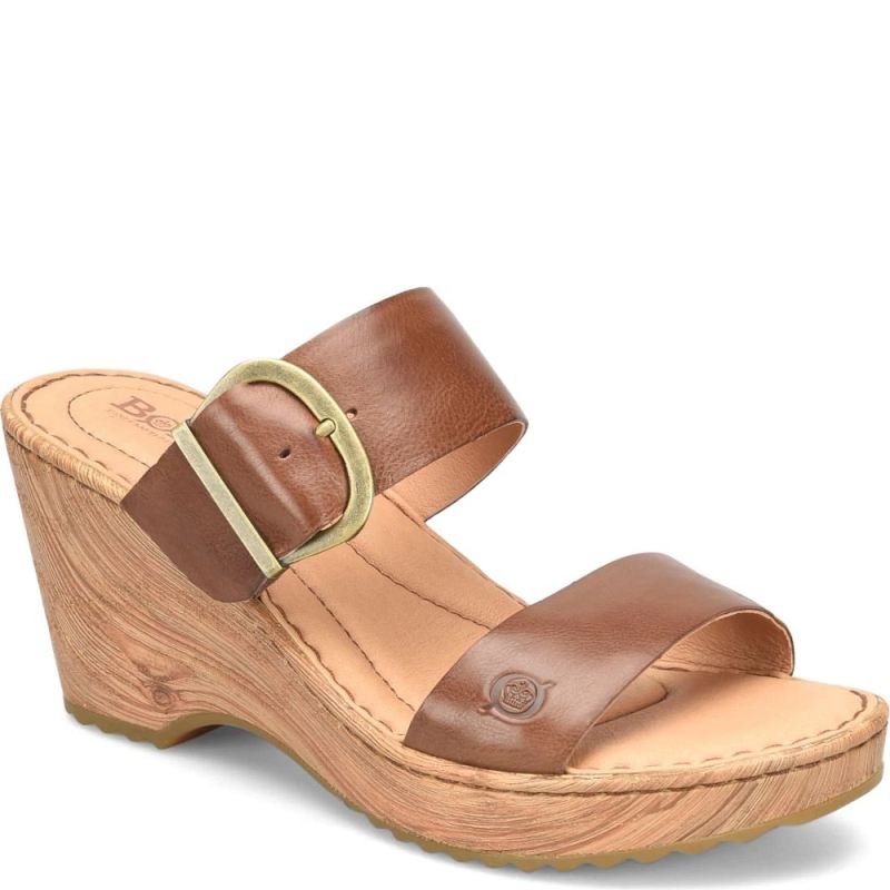 Born Women's Emily Sandals - Brown Luggage (Brown)