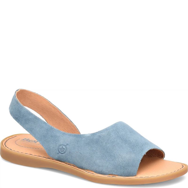 Born Women's Inlet Sandals - Jeans Suede (Blue)