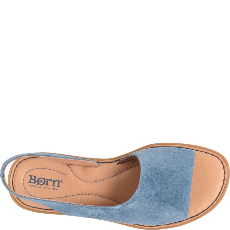 Born Women's Inlet Sandals - Jeans Suede (Blue)