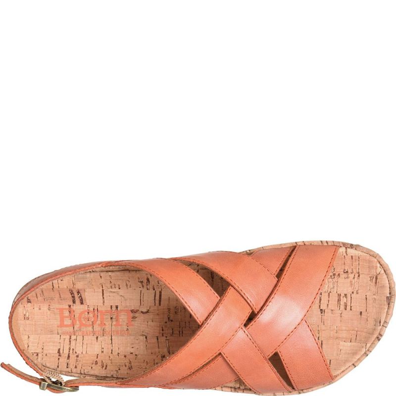 Born Women's Shona Sandals - Orange Papaya (Orange)