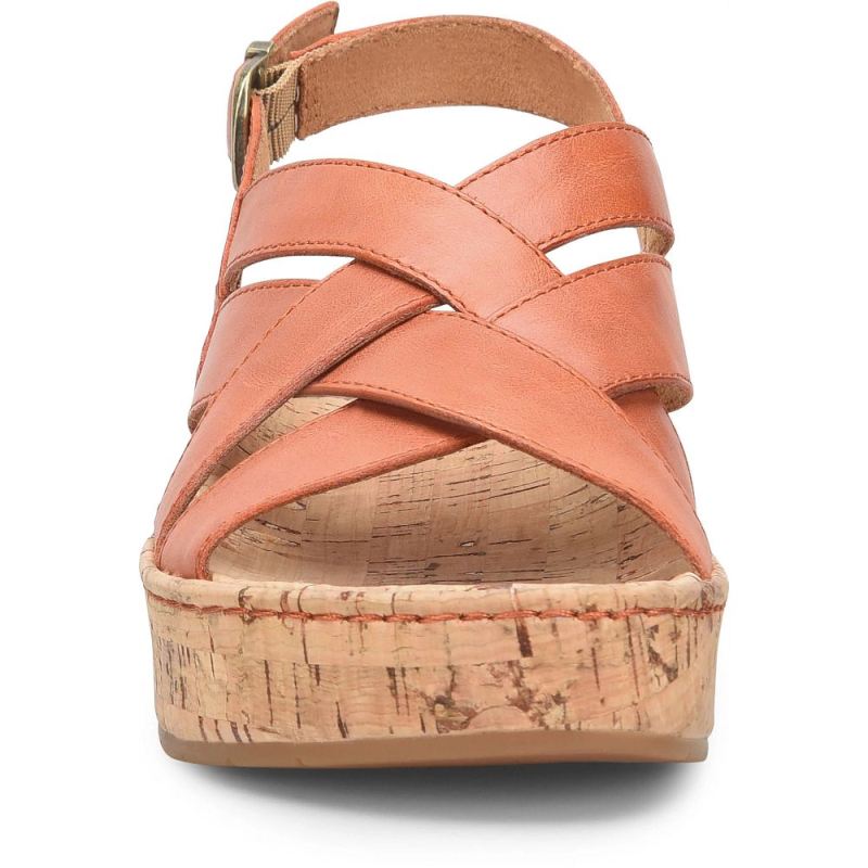 Born Women's Shona Sandals - Orange Papaya (Orange)