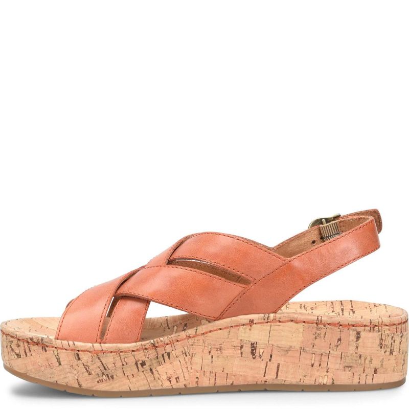 Born Women's Shona Sandals - Orange Papaya (Orange)