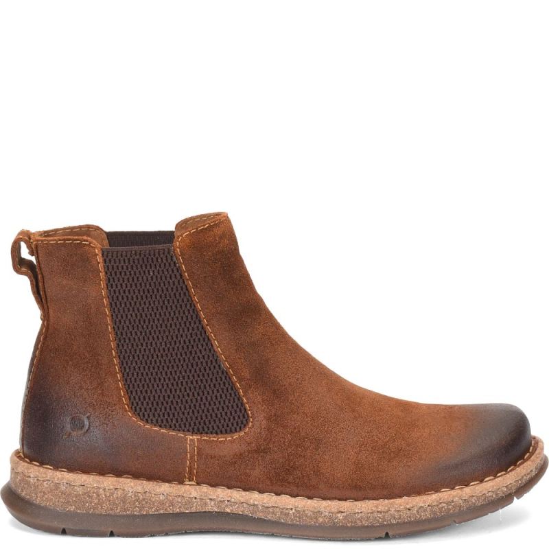 Born Men's Brody Boots - Glazed Ginger Distressed (Brown)