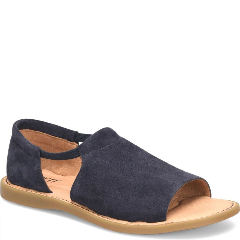 Born Women's Cove Modern Sandals - Navy River Suede (Blue)