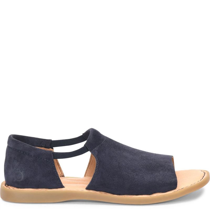 Born Women's Cove Modern Sandals - Navy River Suede (Blue)