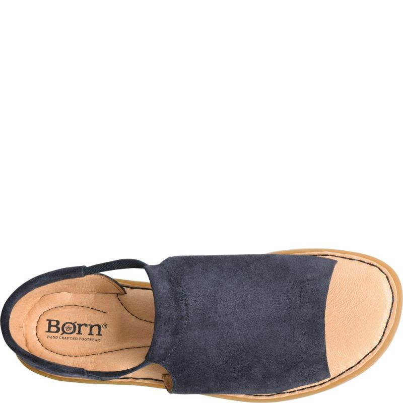 Born Women's Cove Modern Sandals - Navy River Suede (Blue)