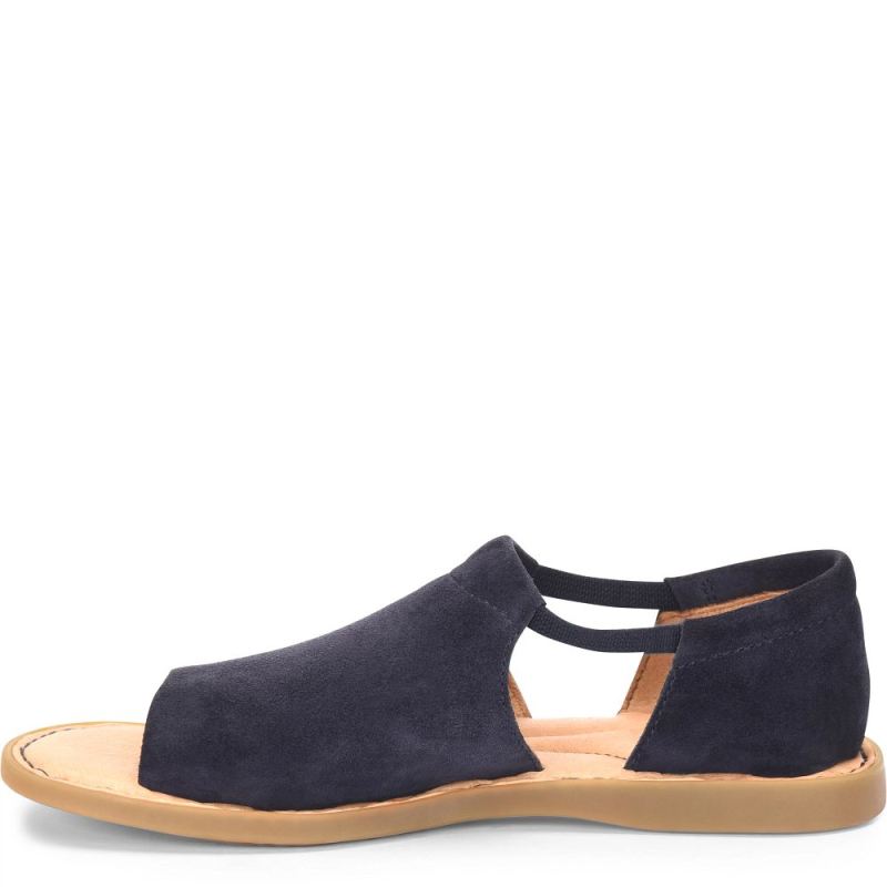 Born Women's Cove Modern Sandals - Navy River Suede (Blue)