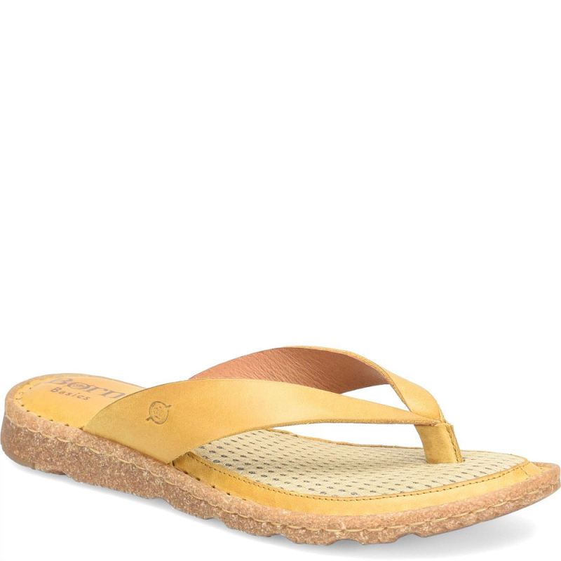 Born Women's Bora Basic Sandals - Ocre (Yellow)