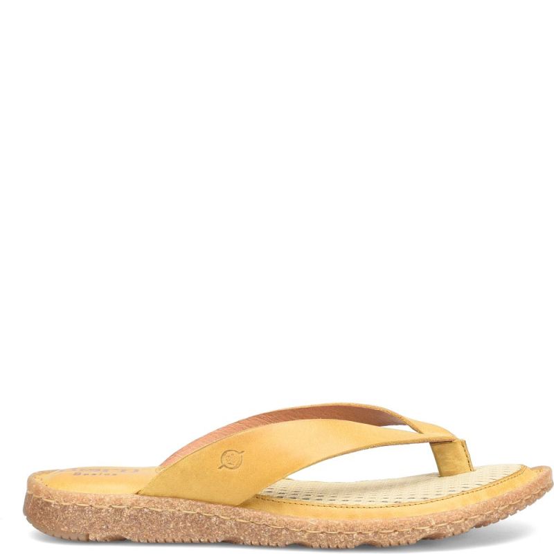 Born Women's Bora Basic Sandals - Ocre (Yellow)