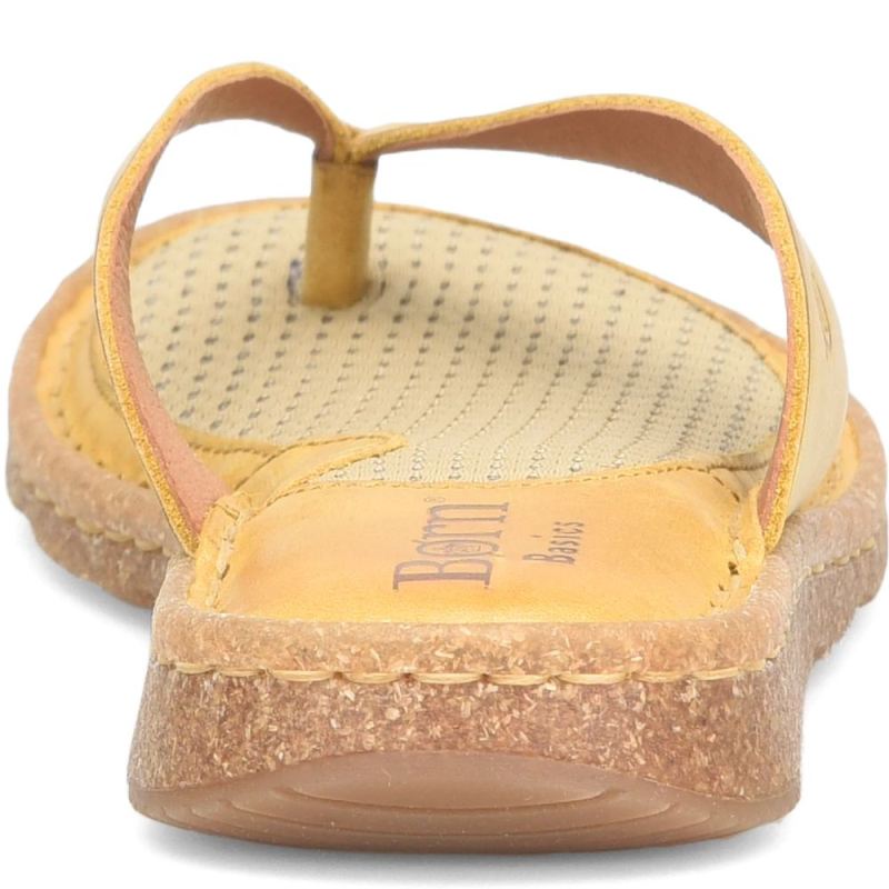 Born Women's Bora Basic Sandals - Ocre (Yellow)