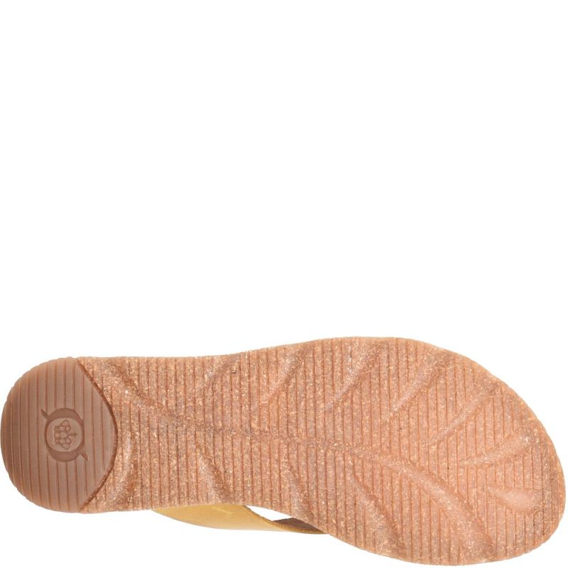 Born Women's Bora Basic Sandals - Ocre (Yellow)