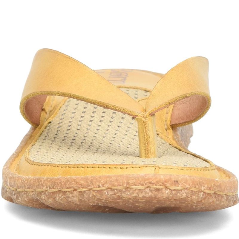 Born Women's Bora Basic Sandals - Ocre (Yellow)