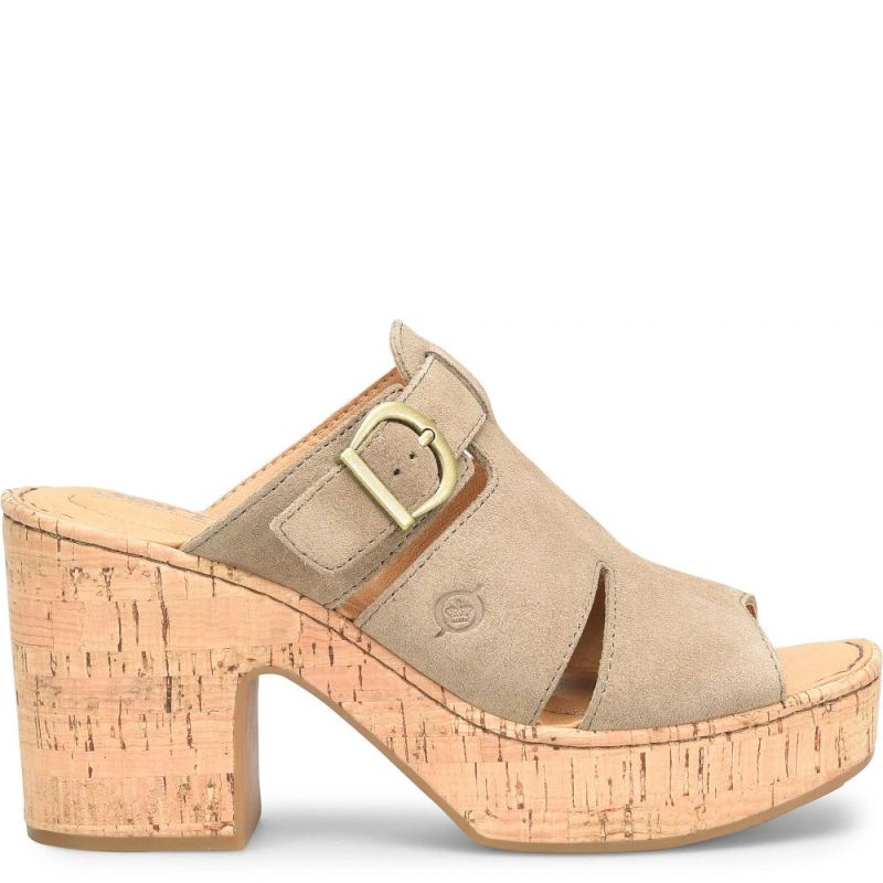 Born Women's Brooklan Sandals - Taupe Suede (Tan)