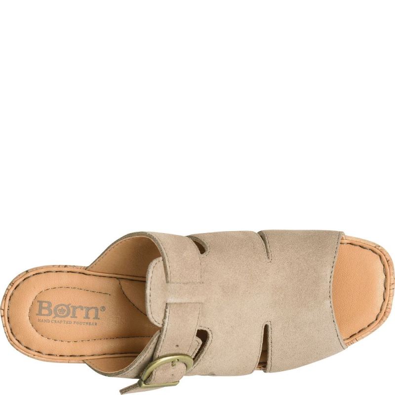 Born Women's Brooklan Sandals - Taupe Suede (Tan)