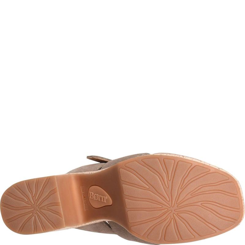 Born Women's Brooklan Sandals - Taupe Suede (Tan)