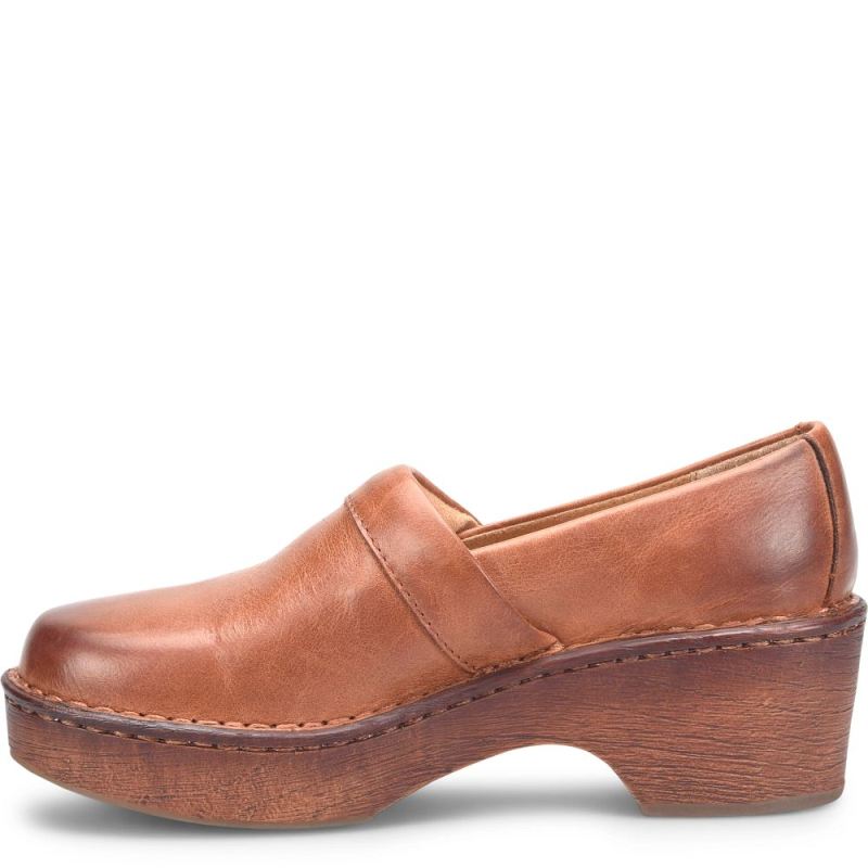 Born Women's Freya Clogs - Cognac Brown (Brown)