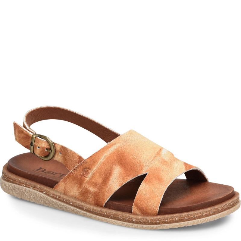 Born Women's Carah Sandals - Glazed Ginger Suede (Multicolor)