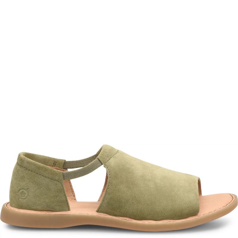 Born Women's Cove Modern Sandals - Kiwi Suede (Green)