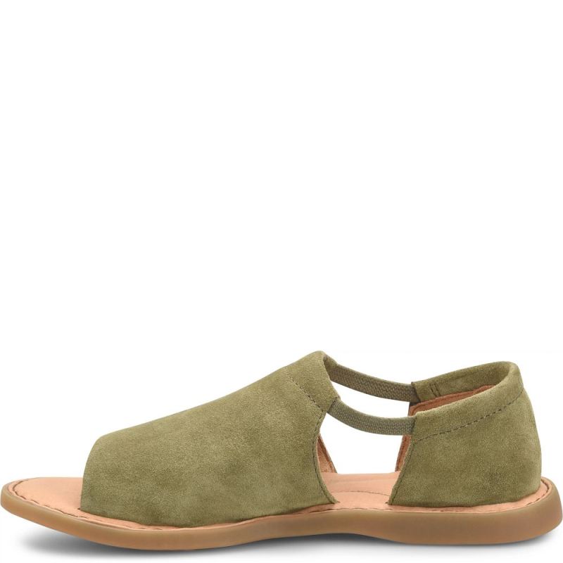 Born Women's Cove Modern Sandals - Kiwi Suede (Green)