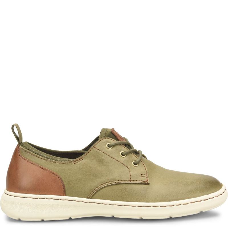 Born Men's Marcus Slip-Ons & Lace-Ups - Olive Brown Terra Combo