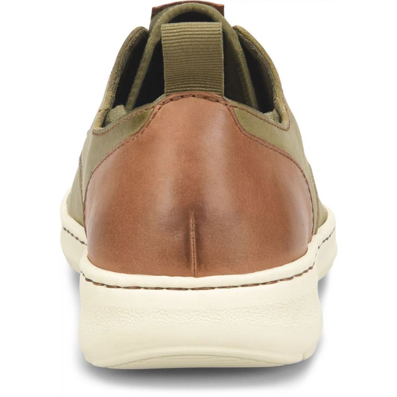 Born Men's Marcus Slip-Ons & Lace-Ups - Olive Brown Terra Combo