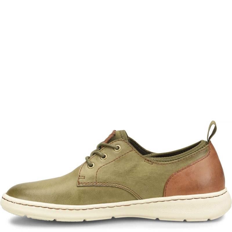 Born Men's Marcus Slip-Ons & Lace-Ups - Olive Brown Terra Combo