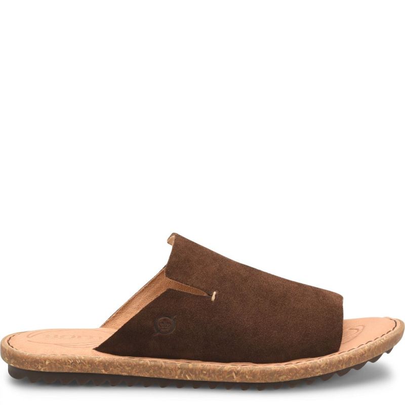 Born Women's Mesilla Sandals - Dark Castagno Suede (Brown)