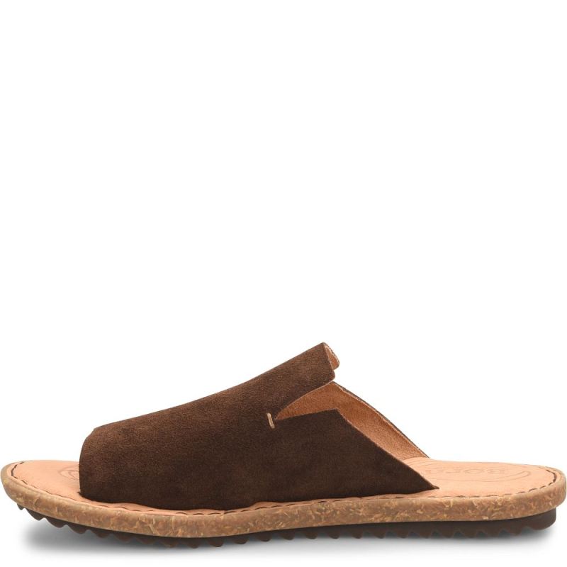 Born Women's Mesilla Sandals - Dark Castagno Suede (Brown)