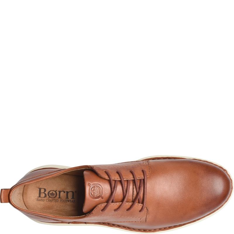 Born Men's Todd Slip-Ons & Lace-Ups - Cognac (Brown)