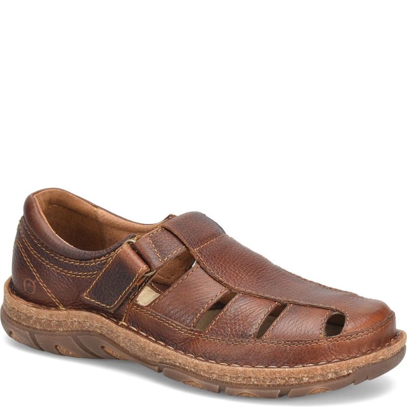 Born Men's Connor Sandals - Dark Chestnut (Brown)