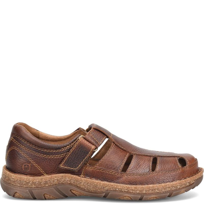 Born Men's Connor Sandals - Dark Chestnut (Brown)