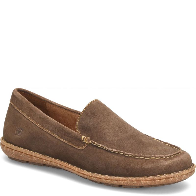 Born Men's Naldo Slip-Ons & Lace-Ups - Taupe Avola Nubuck (Tan)