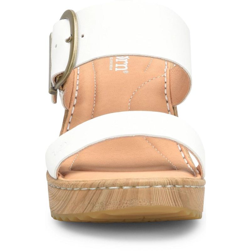 Born Women's Emily Sandals - White Bianco (White)