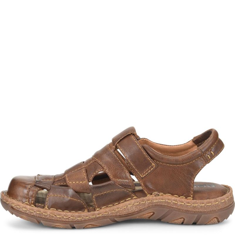 Born Men's Cabot III Sandals - Amber (Brown)