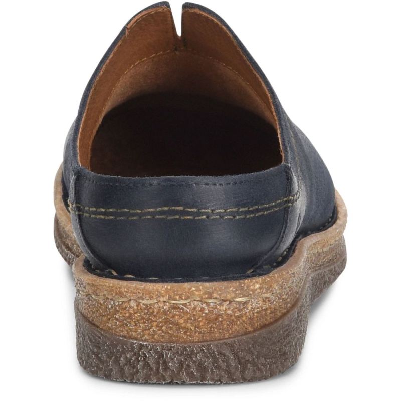 Born Women's Seana Clogs - Navy Indigo Distressed (Blue)